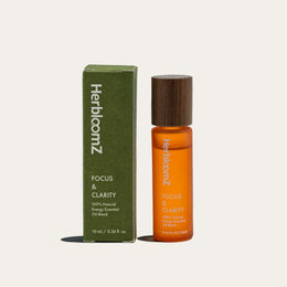 HerbloomZ Focus Essential Oil With Tiger‘s Eye Rollerball